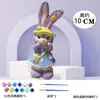 Boneca de gesso estrela Delu brinquedo decoração Menina Branca Lisa grafite colorir pintura diy colorir Celebridade da Internet