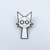 Broche de Personaje de Dibujos Animados Personalizado, Forma Multidimensional Creativa y Linda para Decoración de Mochila, Insignia de Aleación Simple y Versátil