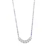 Joyería Mujing Estilo Europeo y Americano Plata S925 Colgante de Rostro Sonriente de 7 Piedras Moda y Versátil Estilo para el Trabajo Diario Collar Retráctil