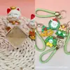 Colgante de oro cuadrado princesa de oro puro 999 "Por favor Hazte Rico" serie de Navidad con cordón para promoción de transmisión en vivo de TikTok