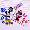 Set de Tarjetas de Autobús de Goma Suave de PVC Lindo Ratón Mickey Grande Dibujos Animados Funda para Teléfono Móvil Accesorios para Bricolaje Zapatos con Agujeros Accesorios Hechos a Mano