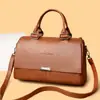 Bolsa Nova da Moda Grande Capacidade Feminina Texturizada Bolsa de Mão Bolsa de Ombro High-End Moda para o Trabalho Versátil Crossbody Bolsa Pequena