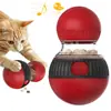 Brinquedo de Bola Alimentador Lento Giratório para Gatos, Estimulação Mental Interativa, Dispensador de Comida para Gatos de Interior, Retarda a Alimentação para Ração Seca e Petiscos