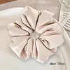 Goma para el pelo con lazo estilo francés-coreano, accesorio para el pelo multicapa retro estilo universitario británico, scrunchie de color liso