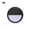 Lámpara de pared lámpara a prueba de humedad led exterior impermeable pasillo pasillo balcón patio pared exterior garaje baño lámpara redonda de aluminio