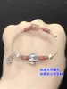 S999 Prata Pura Retrô Fortuna Zodíaco Dragão Ano Animal separado Contas Trançado Corda de Mão Pulseira Colar Artesanal diy Acessórios