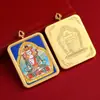 Tibet Thangka Meio Pintado à Mão Ouro Bruto Pintado Oito Santos Protetores Fundo Azul Doze Signos do Zodíaco Pingentes Thangka Pingentes Thangka