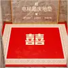 Alfombra gruesa festiva roja para elevador, lavable, para bodas, recién casados, uso comercial, alfombra de suelo de hotel, resistente a la suciedad y al desgaste