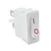 Interruptor Basculante Liniu Technology Forma de Barco Kcd1-110 Blanco Plano de 2 Pines y 2 Velocidades Fuente de Alimentación 9.5X21Mm