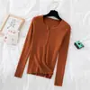 Top de Punto de Manga Larga para Mujer, Capa Base, Suéter de Cuello Blanco para Otoño e Invierno, Nueva Prenda Interior Elegante que Adelgaza, Top de Principios de Otoño