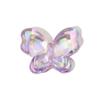 Llavero con cadena para teléfono móvil de acrílico transparente de alta transparencia con cuentas y lazo colorido, material decorativo tridimensional, joyería DIY
