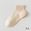 Calcetines de algodón al 95% de largo medio hasta la pantorrilla primavera y verano calcetines de algodón puro para mujer color sólido algodón peinado calcetines deportivos desodorantes absorbentes de sudor de felpa calcetines sin costuras