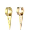Estilo Coreano Clips Redondos Triangulares para Oreja Hebillas de Oreja de Acero Inoxidable Pendientes Accesorios Unisex Pendientes Geométricos Pendientes Geométricos Simples