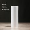 Vaso Cilíndrico de Cerámica Mate Creativo Escandinavo Blanco Decoración Simple para el Hogar Adornos para la Sala de Estar Flores Secas Frescas y Velas