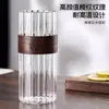 Vaso de Vidrio con Veta Vertical Resistente al Calor para Sala de Estar Doméstica, Taza para Beber Té, Taza de Café, Taza de Alto Valor de Color 6