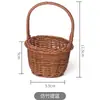Mini Cesta Tejida de Bambú Decoración Sashimi Cesta Pequeña de Bambú Cesta para Snacks Japoneses Bandeja Pequeña de Bambú Decoración de Presentación de Platos Productos de Bambú
