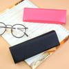 E88 Estuche de cuero PU para gafas compresión creativo caja para ojos pequeño botón magnético a presión caja para gafas de miopía logo personalizado