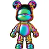 Figurilla de Oso Violento Adorno Pequeño para Sala de Estar, Lujo Ligero de Gama Alta Decoración para Mueble de TV, Gabinete de Vino, Gabinete de Exhibición, Artefacto para Estabilidad Emocional