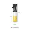 Venda por atacado spray frasco 500ml cozinha spray frasco spray garrafa garrafa de vidro imprensa óleo não pendurado garrafa de óleo transparente spray frasco