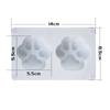 Molde de silicona para pastel de pastel de arroz con 6 garras de gato uniformes, molde para pastel, goteo de pegamento, vela, molde blanco para gelatina, molde de yeso para limosna, pastel, molde para alimentos complementarios