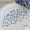 Pedras de Strass Zircônia Azul Claro Chanfrada para Nail Art, Populares nas Redes Sociais, Super Brilhantes DIY Cor Natural Não Desbota Strass para Unhas com Fundo Plano