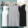 Chaleco sin mangas para hombre Verano Secado rápido Deportes Fitness Camiseta Holgado Talla grande Camiseta sin mangas Camiseta base de seda helada