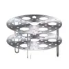 Rejilla plegable para cocinar al vapor de acero inoxidable, rejilla multifuncional para cocinar al vapor y estofar en la cocina, soporte para olla, rejilla para cocinar al vapor con separación de agua, vaporera redonda