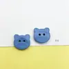 Botones Lindos de Oso de Dibujos Animados con Dos Ojos Suéter Cardigan para Niños Ropa para Niños Botones Plástico Colorido Materiales Hechos a Mano para DIY