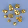Accesorios Chapados en Oro de Plata Pura 999 Cuentas Espaciadoras de Gato de la Suerte Pulsera de Cristal Collar de Perlas Cuentas para Manualidades Cordón para Ensartar Cuentas Sueltas Venta al por Mayor