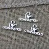 Q17 Joyería Europea y Americana I LOVE GYMNASTICS accesorios de joyería de aleación colgante