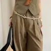 Cuerda de Cintura Tejida Hecha a Mano Estilo Bohemio para Mujer, Adecuada para Vestidos y Jeans, con Delgada Correa Decorativa de Cuentas en Nicho, de Moda
