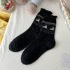 Calcetines Wool Love para Niños de Media Caña Otoño e Invierno Gruesos con Forro Polar Cálidos de Cachemira Lindos de Bambi Calcetines Navideños