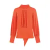 Ropa para mujer transfronteriza al por mayor: tops de punto de manga larga, de doble cara, modernos, elegantes y con estilo