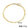 Collar de un solo diamante con circonita esmeralda y acero de titanio para mujer, joyería Huan Mu, cadena de bolas doradas para clavícula, accesorios vintage