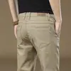 Estilo Novo Outono e Inverno 2026 Calças Casuais Masculinas, Elásticas e Versáteis, Estilo Business, Calças Casuais Slim de Corte Reto para Homens de Meia-Idade