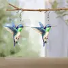 Pendientes de Pájaros Coloridos de Primavera Más Vendidos, Nueva Moda Europea y Americana Transfronteriza 2024 Pendientes Retro, Pendientes Acrílicos, Cerámica