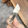 Mini Cuchillo de Acero Inoxidable, Cuchillo Pequeño de Cocina, Símbolo de Riqueza, Abrepaquetes, Pelador de Frutas de Bolsillo, Cuchillo para Llavero