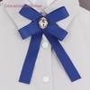 Roupa Camisa Gravata Borboleta Cor Sólida Fita Longa Gravata Broche de Flor Pin de Lapela Terno Feminino Estilo Chanel