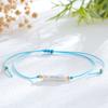 Pulsera Casual Colorida de Cuerda Roja Trenzada para Mujer Estilo Ins Pulsera de Perlas de Imitación Cuerda de Amistad Mejor Amiga Estilo Vacacional