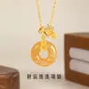 Collar de Plata Pura 925 para Mujer, Moneda de Cobre de Lujo Ligero, Cadena para Clavícula de Ágata Rojo Azúcar, Colgante de Calabaza Estilo Ins