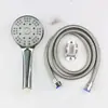 Calentador de Agua Eléctrico Válvula Mezcladora en Forma de U Interruptor Expuesto Grifo de Agua Caliente y Fría Juego de Cabezal de Ducha