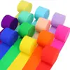 Fitas de papel crepom, fitas coloridas, decorações de jardim de infância para o Dia das Crianças, fundo de quadro-negro de sala de aula escolar, decorações de aniversário, franjas