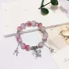 Nuevo Pulsera de Bambú Tinta Mariposa Estilo Chino Pulsera Versátil Estilo Novia Estilo Playa Pulsera de Regalo de Cumpleaños para Estudiantes Hombres y Mujeres Pareja