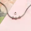 1 Pieza de Cuenta Espaciadora de Plata Antigua para Bisutería Hecha a Mano, Cuentas Sueltas con Agujero Pasante para Kit de Materiales de Accesorios para Pulseras y Collares DIY