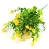 Comércio Exterior Amazônia Camélia Artificial Flor de Plástico Gipsofila Flor Artificial Buquê de Rosas Eucalipto de Sete Ramos