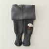 Nuevos pantimedias de invierno chinos de moda con forro polar de lana de cordero gruesa, raya ancha, entrepierna ajustable para bebé, estampado de hongo de dibujos animados