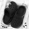 Zapatos Antideslizantes con Orificios Desodorantes para Mujer Verano 2025 Nuevo Estilo Caliente Zapatos de Suela Gruesa Sandalias Eva con Sensación para Hombre para Uso Exterior