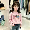 Camiseta de Manga Larga Dulce Linda con Estampado de Dibujos Animados para Niña 2026 Otoño Nueva Superior de Estilo Casual para Niñas