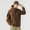 Jaqueta Outdoor de Grande Nome 2025 Três-Em-Um Destacável Ciclismo Viagem Impermeável Jaqueta Masculina e Feminina Forrada com Lã