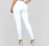 Calça Jeans Skinny Stretch Moda Europeia e Americana Amazon Wish para Mulheres